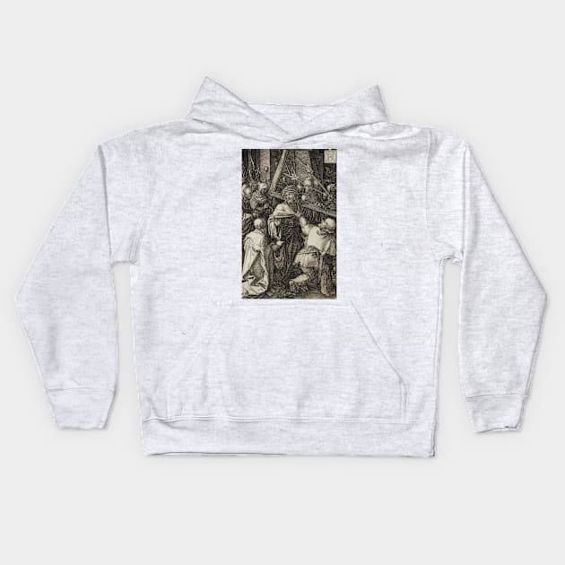 Bearing of the Cross by Albrecht Durer Kids Hoodie by Classic Art Stall